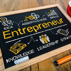 Entrepreneur concept on blackboard - Big Catch Consulting